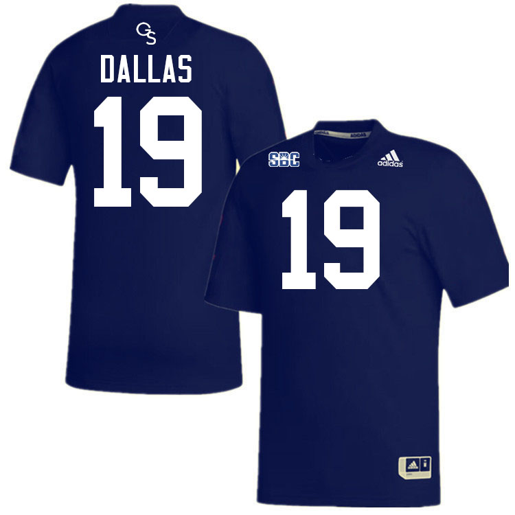 #19 Josh Dallas Georgia Southern Eagles Jerseys|Apparels Football Stitched-Navy